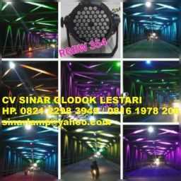 Lampu PAR LED 54 Outdoor RGB Warna Warni